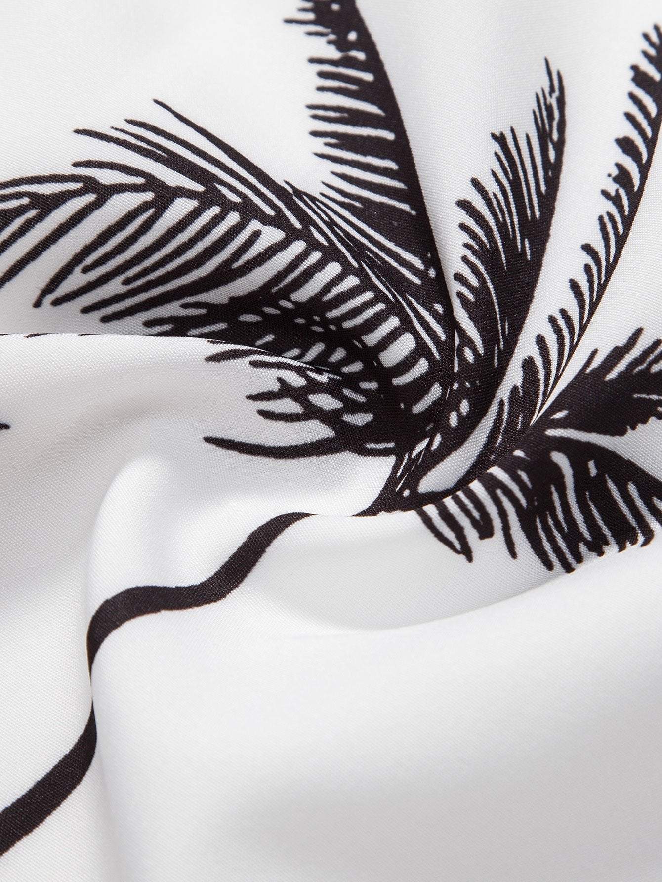 Overhemd met palmboomprint & Gestreepte zwembroek