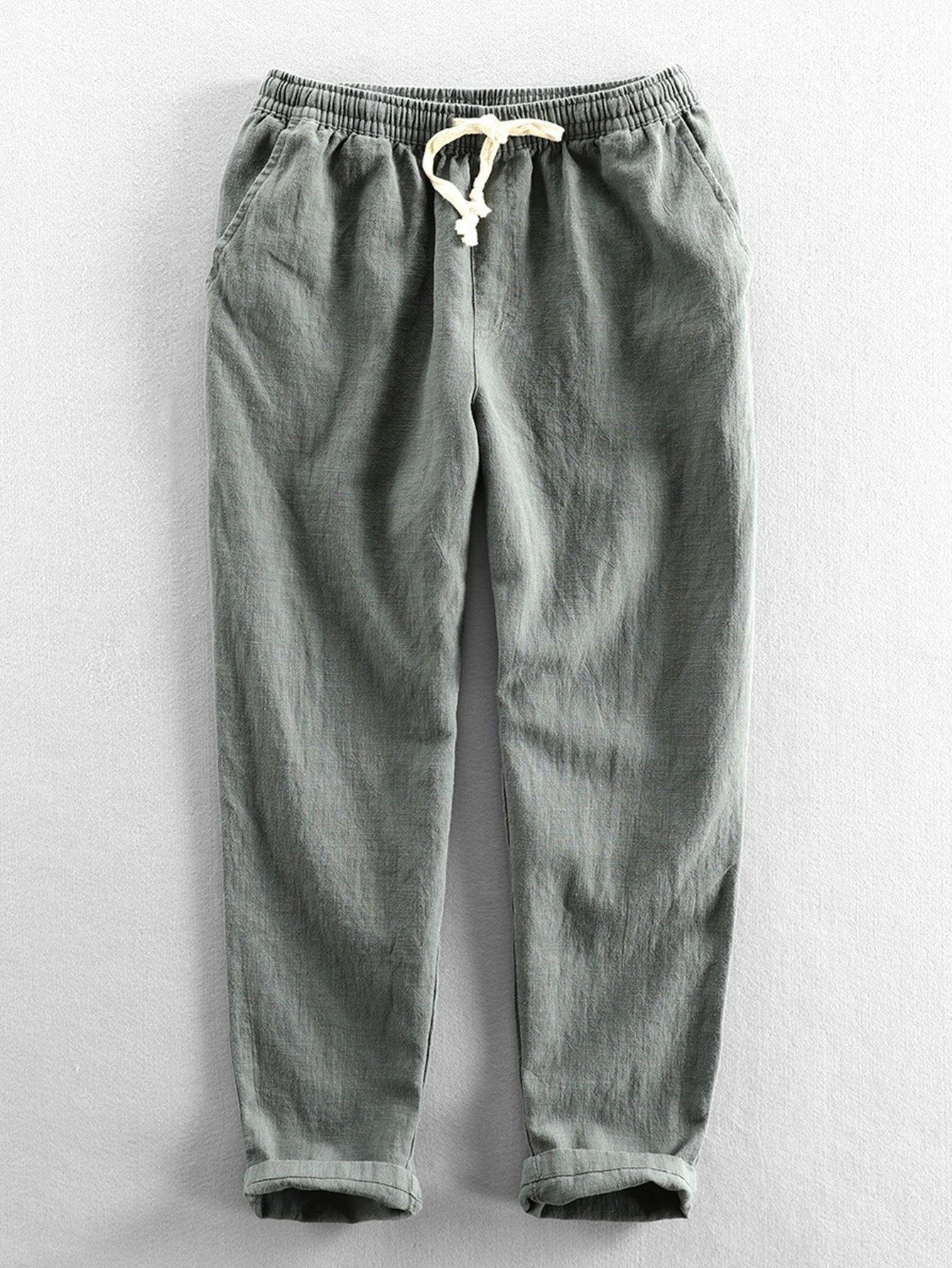 Katoenen cropped broek