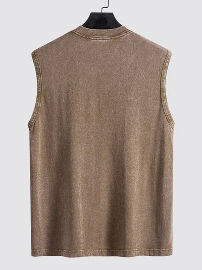 Versleten en vervaagde tanktop