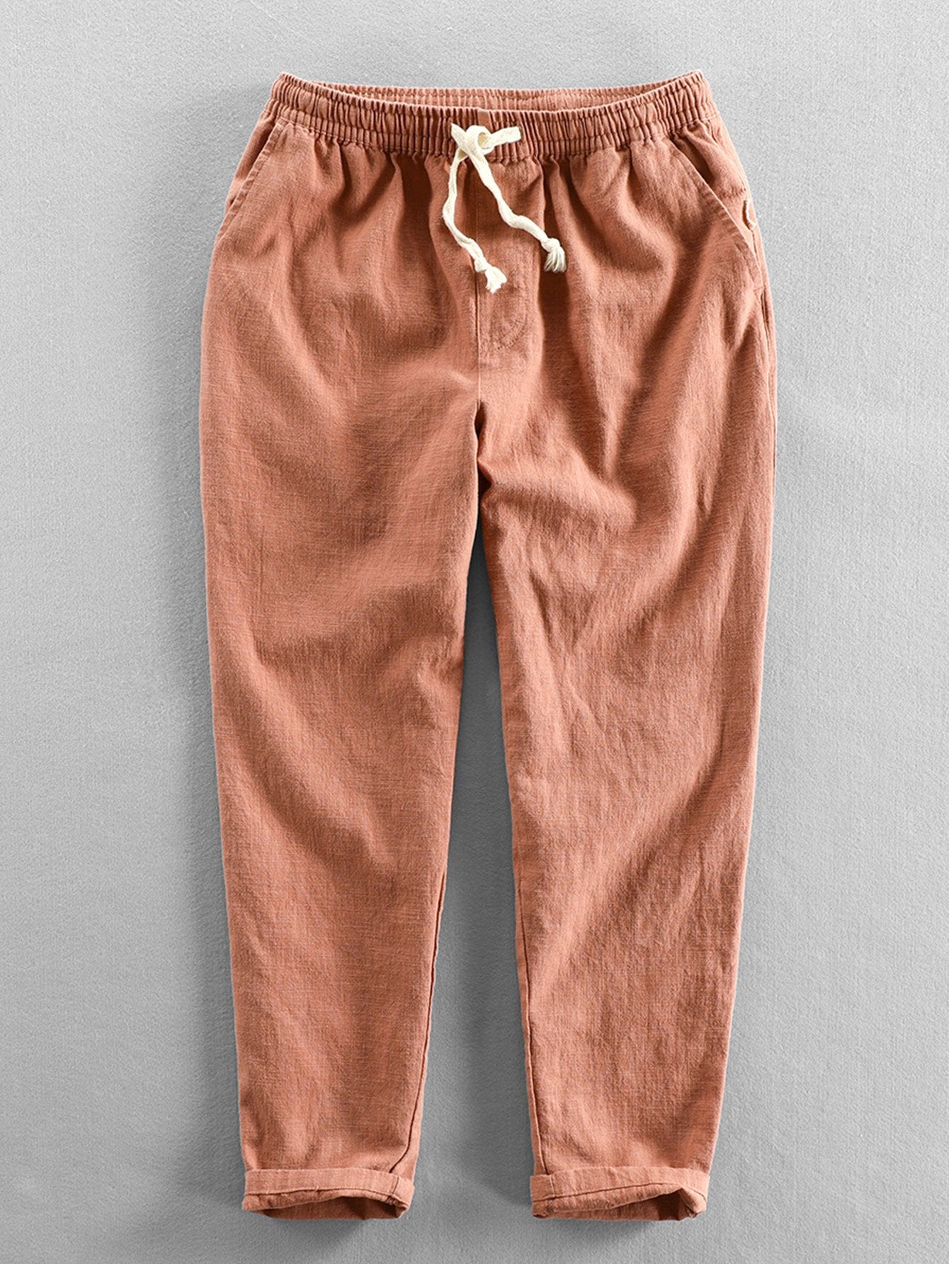 Katoenen cropped broek