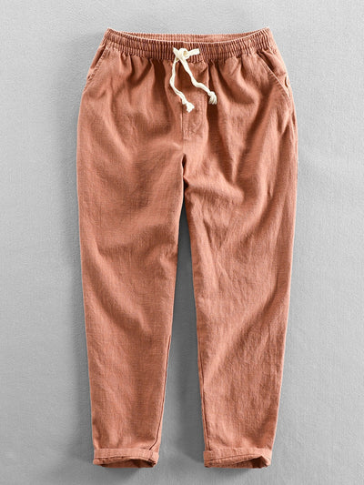 Katoenen cropped broek