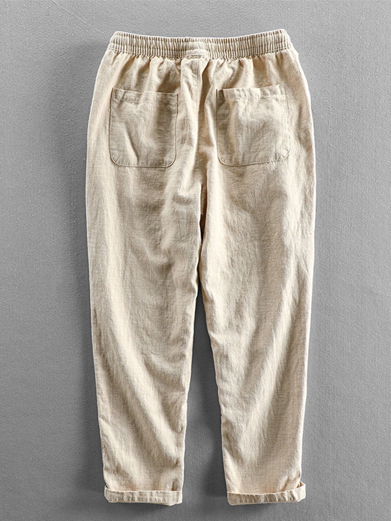 Katoenen cropped broek