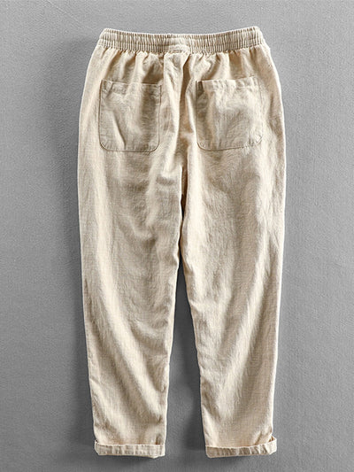 Katoenen cropped broek