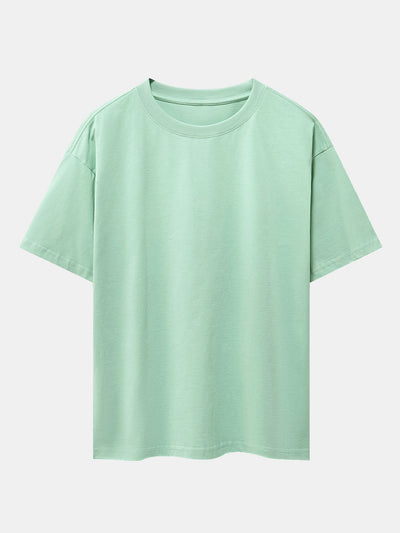 Oversized basis T-shirt van zware kwaliteit