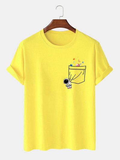 Astronauten T-shirt met zakdruk