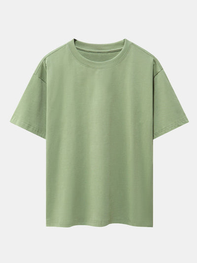 Oversized basis T-shirt van zware kwaliteit