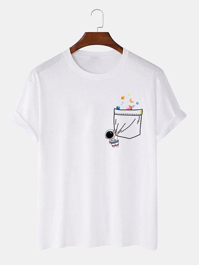 Astronauten T-shirt met zakdruk