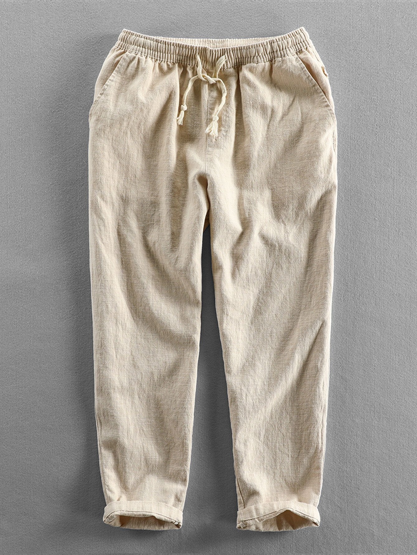 Katoenen cropped broek