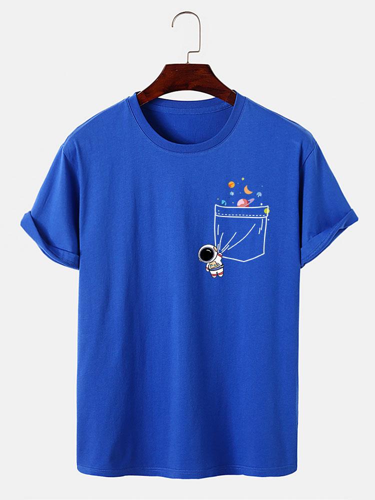 Astronauten T-shirt met zakdruk