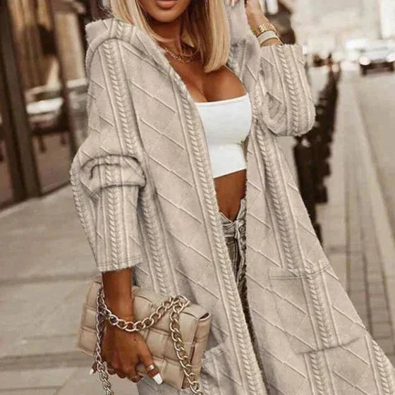 Helene® | Verlengde Lengte Hoodie Cardigan