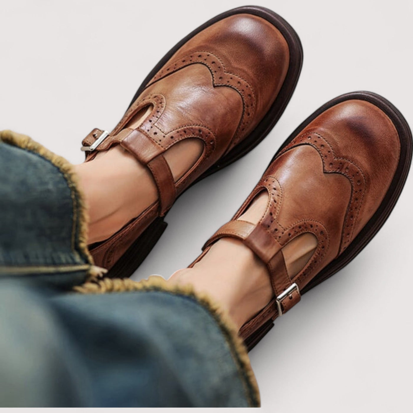 Lisa® | Vegan Leren Orthopedische Mary Jane Schoenen