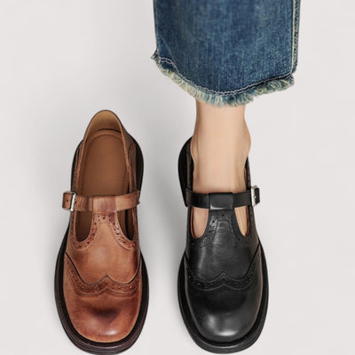 Lisa® | Vegan Leren Orthopedische Mary Jane Schoenen