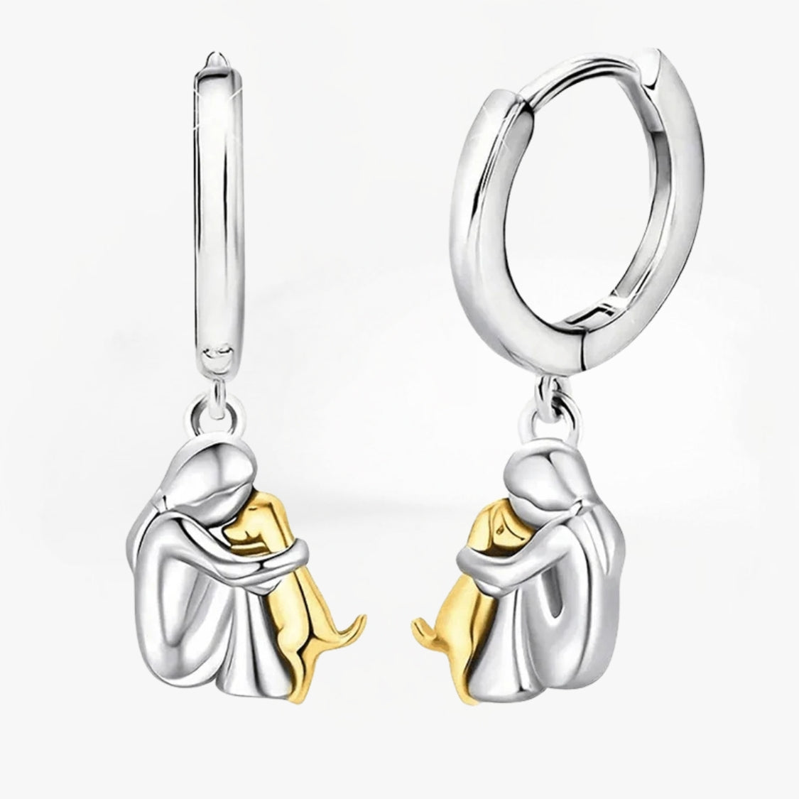 Millie® | Oorbellen met Hondensymbool (Ronde Sluiting)