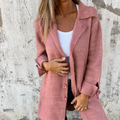 Claudia® | CASUAL ÉÉN-KNOP-JACK MET CAPUCHON