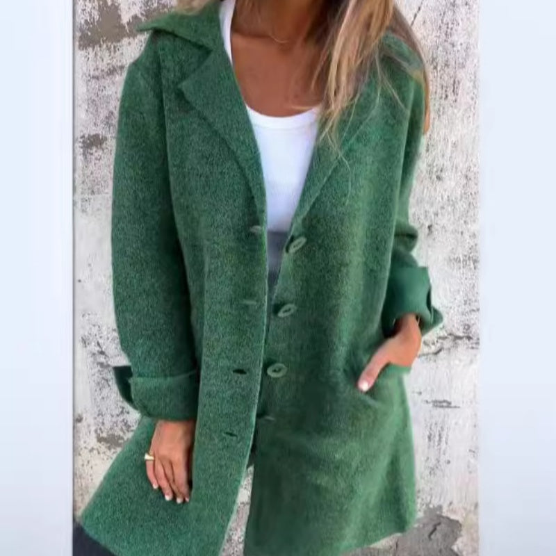 Claudia® | CASUAL ÉÉN-KNOP-JACK MET CAPUCHON