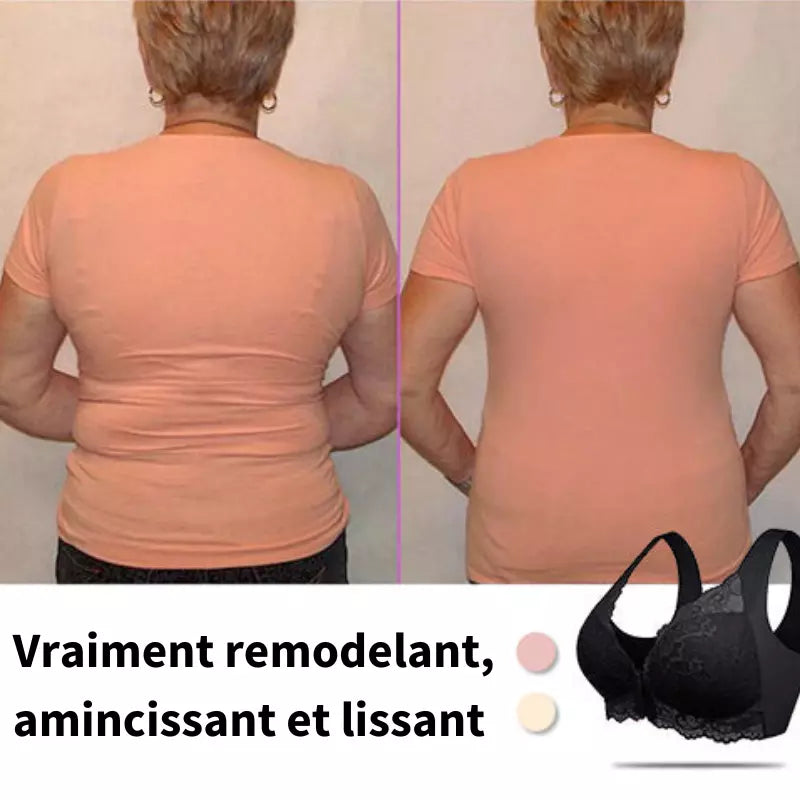 (PACK VAN 3) Draadloze Push-up Beha met Voorkant Sluiting